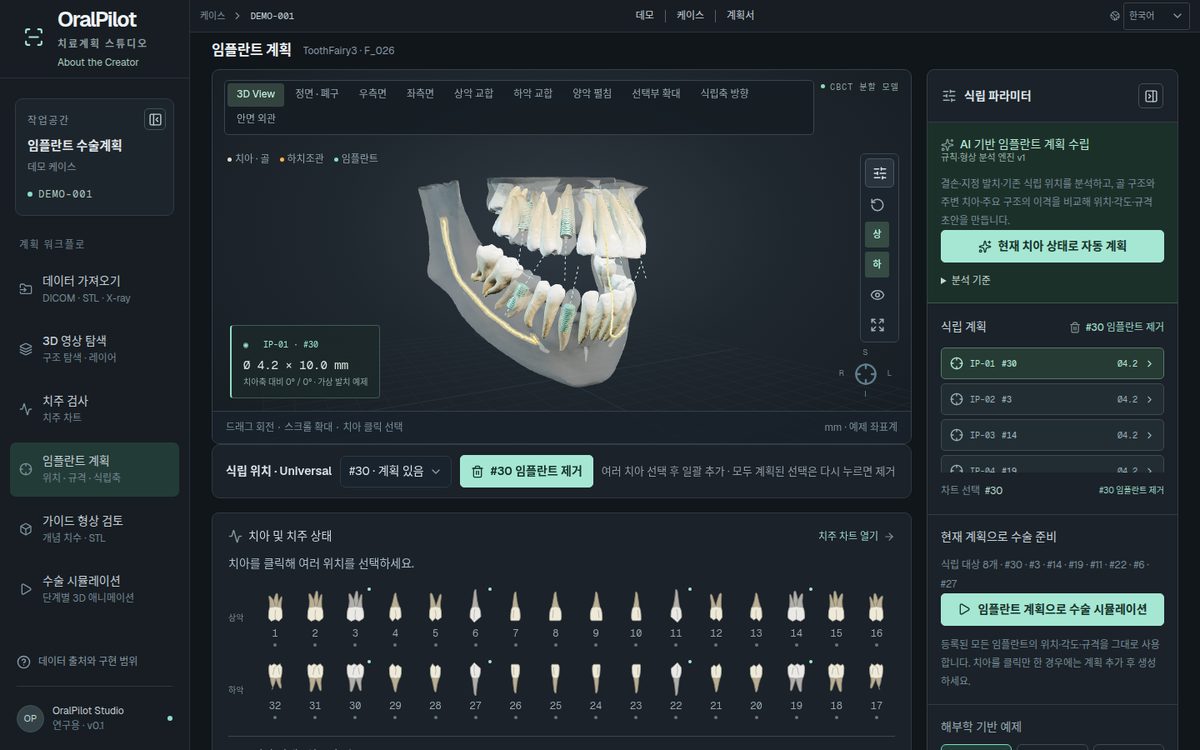 OralPilot — implant planning studio
